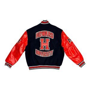 Howard University Varsity Jacket Men’s Size XL Wool Blend, Leather $234 NWT